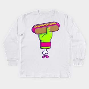 Hot dog II Kids Long Sleeve T-Shirt